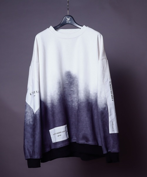 AFYF(エーエフワイエフ)の「AFYF SWEADE PATCH CREW2/ビッグシルエット スウェードパッチクルーネック(スウェット・メンズ・その他1/その他2/ワインレッド/その他/ブラック/ライトグレー/オリーブ/キャメル/ダークグレー/グリーン系その他/ブラック系その他・FREE)」の10枚目の写真