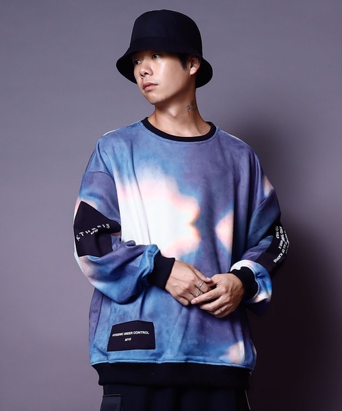 AFYF(エーエフワイエフ)の「AFYF SWEADE PATCH CREW2/ビッグシルエット スウェードパッチクルーネック(スウェット・メンズ・その他1/その他2/ワインレッド/その他/ブラック/ライトグレー/オリーブ/キャメル/ダークグレー/グリーン系その他/ブラック系その他・FREE)」の11枚目の写真