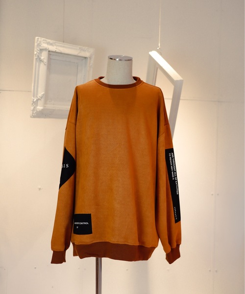 AFYF(エーエフワイエフ)の「AFYF SWEADE PATCH CREW2/ビッグシルエット スウェードパッチクルーネック(スウェット・メンズ・その他1/その他2/ワインレッド/その他/ブラック/ライトグレー/オリーブ/キャメル/ダークグレー/グリーン系その他/ブラック系その他・FREE)」の19枚目の写真