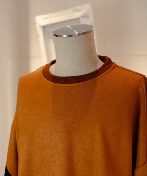 AFYF(エーエフワイエフ)の「AFYF SWEADE PATCH CREW2/ビッグシルエット スウェードパッチクルーネック(スウェット・メンズ・その他1/その他2/ワインレッド/その他/ブラック/ライトグレー/オリーブ/キャメル/ダークグレー/グリーン系その他/ブラック系その他・FREE)」の20枚目の写真