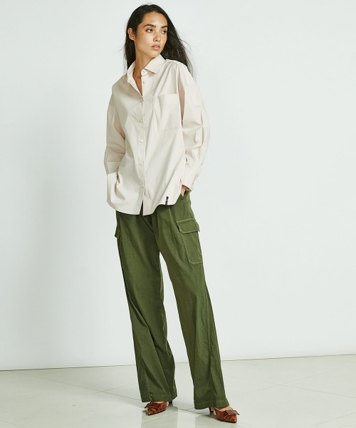 新品未使用DSC / 二浴染めカーゴワイドパンツ ベージュ 38 新品未使用DSC / 二浴染めカーゴワイドパンツ ベージュ 38 楽天