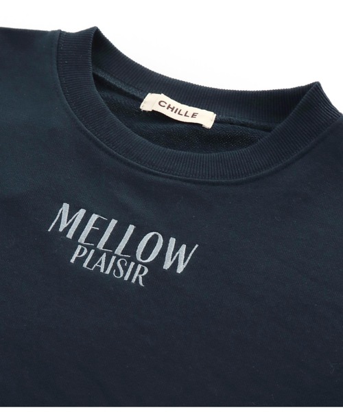 CHILLE（チル）の「MELLOW刺繍スウェットプルオーバー（スウェット・レディース・ネイビー/アイボリー/ピンク・FREE）」の19枚目の写真