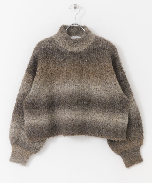 SENSE OF PLACE by URBAN RESEARCH（センスオブプレイスバイアーバンリサーチ）の「ブークレグラデーションセーター（ニット/セーター・レディース・グリーン系その他/ピンク系その他/ブルー系その他/ブラウン系その他・ONE）」の20枚目の写真