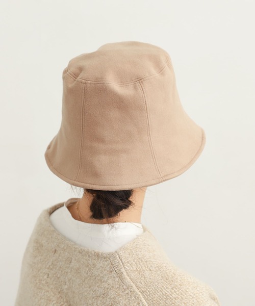 URBAN RESEARCH DOORS(アーバンリサーチドアーズ)の「ウールタッチパネルハット(ハット・レディース・ライトブラウン/ブラック・-)」の3枚目の写真