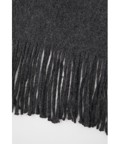 AZUL by moussy（アズールバイマウジー）の「KNIT FRINGE STOLE/ニットフリンジストール（ストール/ショール・レディース・ライトベージュ/ピンク/チャコールグレー/ターコイズブルー/オレンジ系その他・FREE）」の12枚目の写真