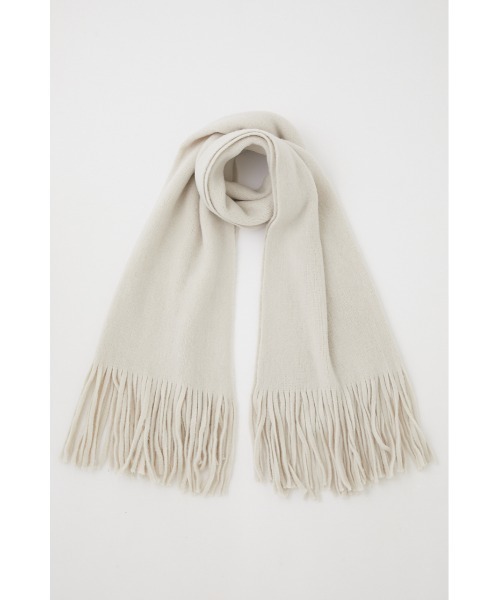 AZUL by moussy（アズールバイマウジー）の「KNIT FRINGE STOLE/ニットフリンジストール（ストール/ショール・レディース・ライトベージュ/ピンク/チャコールグレー/ターコイズブルー/オレンジ系その他・FREE）」の19枚目の写真