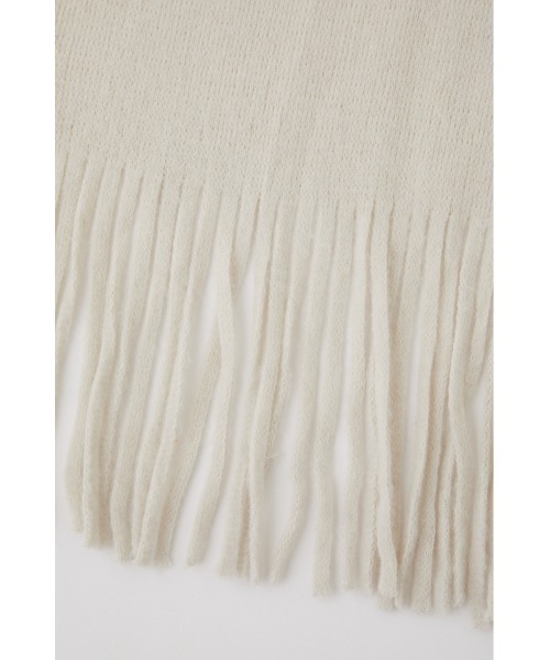 AZUL by moussy（アズールバイマウジー）の「KNIT FRINGE STOLE/ニットフリンジストール（ストール/ショール・レディース・ライトベージュ/ピンク/チャコールグレー/ターコイズブルー/オレンジ系その他・FREE）」の20枚目の写真