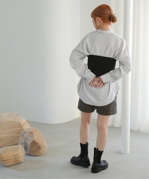 RAY CASSIN（レイカズン）の「2wayニットビスチェ（チューブトップ・レディース・ブラック/グレー・FREE）」の6枚目の写真