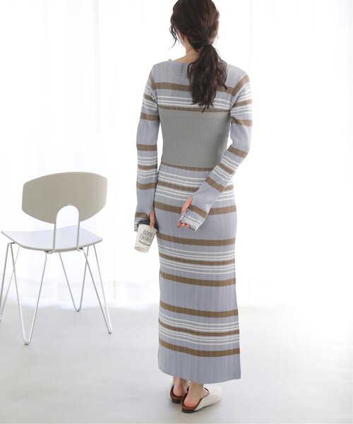 RAY CASSIN（レイカズン）の「2wayニットビスチェ（チューブトップ・レディース・ブラック/グレー・FREE）」の17枚目の写真