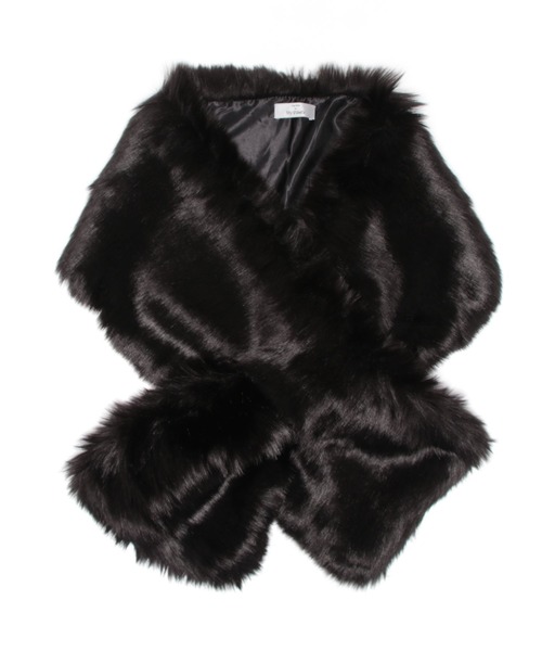 My shawty（ﾏｲｼｬｳﾃｨｰ）の「fur shawl（ストール/ショール・レディース・ブラック/グレー/ベージュ系その他/ライトベージュ・FREE）」の16枚目の写真