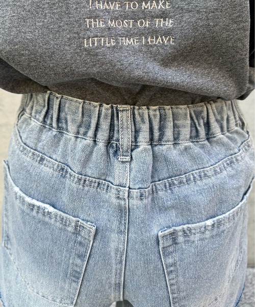 feepur（フェピュール）の「サイドスリットストレートワイドデニム（デニムパンツ・レディース・ブラック/ブルー/サックスブルー・MEDIUM/SMALL）」の14枚目の写真