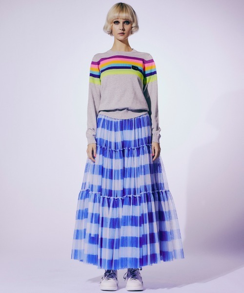 DOUBLE STANDARD CLOTHING(ダブルスタンダードクロージング)の「ベアワッペンレインボーニット(ニット/セーター・レディース・グレー・36/38)」の10枚目の写真