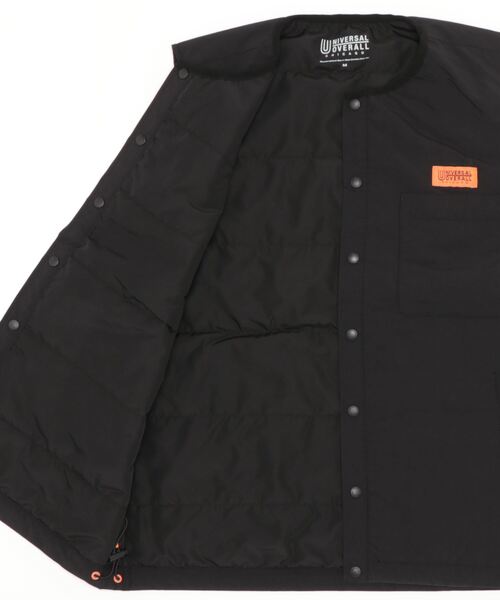 UNIVERSAL OVERALL（ユニバーサルオーバーオール）の「/UNIVERSAL OVERALL/INSULATION BEST（ダウンベスト・メンズ・ブラック・LARGE/X-LARGE/MEDIUM）」の3枚目の写真