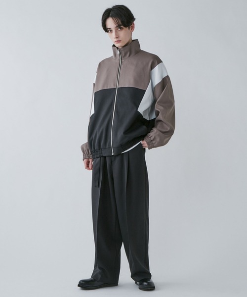 LUCY（ルーシー）の「LUCY/イージーケア カラーブロックブルゾン（ナイロンジャケット・メンズ・ブルー/ブラウン・MEDIUM/LARGE）」の5枚目の写真