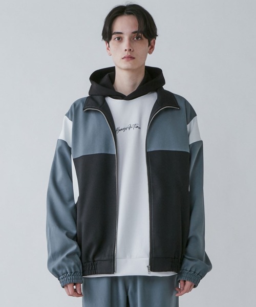 LUCY（ルーシー）の「LUCY/イージーケア カラーブロックブルゾン（ナイロンジャケット・メンズ・ブルー/ブラウン・MEDIUM/LARGE）」の8枚目の写真