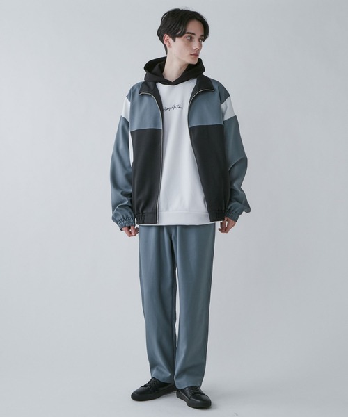 LUCY（ルーシー）の「LUCY/イージーケア カラーブロックブルゾン（ナイロンジャケット・メンズ・ブルー/ブラウン・MEDIUM/LARGE）」の9枚目の写真