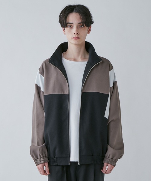 LUCY（ルーシー）の「LUCY/イージーケア カラーブロックブルゾン（ナイロンジャケット・メンズ・ブルー/ブラウン・MEDIUM/LARGE）」の3枚目の写真