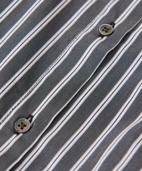 un dix cors（アンディコール）の「マルチウェイストライプワンピース（シャツワンピース・レディース・ブラック/ホワイト/ブルー・FREE）」の8枚目の写真