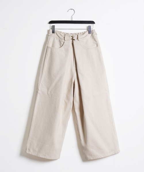 Air Tokyo（エアートウキョー）の「フロントタック ワイドストレート デニムパンツ & カツラギパンツ（チノパンツ・メンズ・アイボリー/インディゴブルー/ブラック・MEDIUM/LARGE）」の10枚目の写真