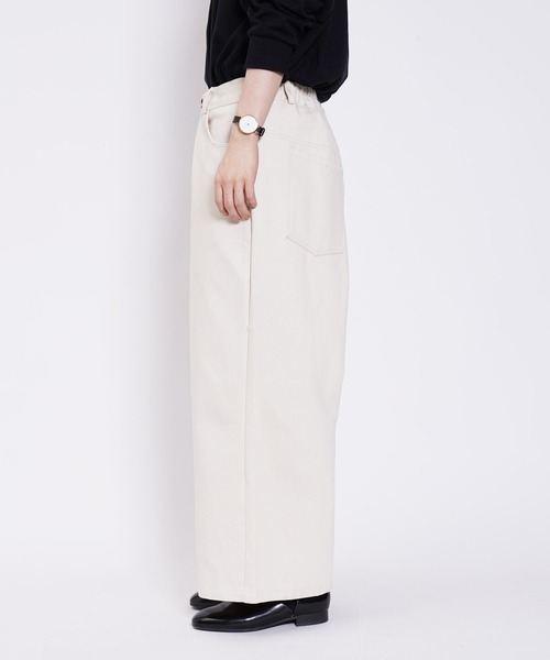 Air Tokyo（エアートウキョー）の「フロントタック ワイドストレート デニムパンツ & カツラギパンツ（チノパンツ・メンズ・アイボリー/インディゴブルー/ブラック・MEDIUM/LARGE）」の18枚目の写真