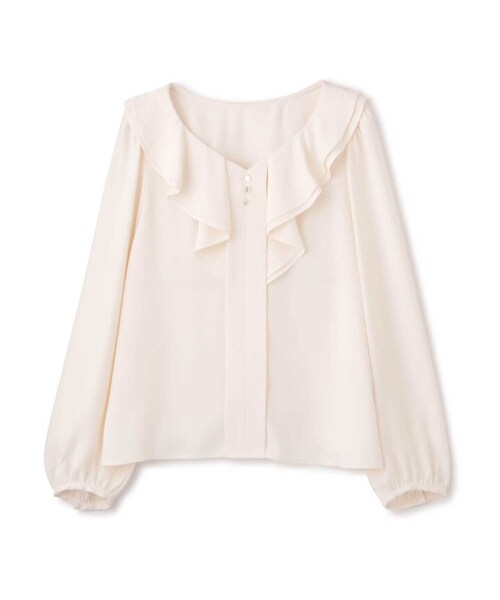 PROPORTION BODY DRESSING(プロポーションボディドレッシング)の「ラッフルタックブラウス / 1213110203(シャツ/ブラウス・レディース・ネイビー/イエロー/ホワイト系その他・SMALL/MEDIUM)」の16枚目の写真