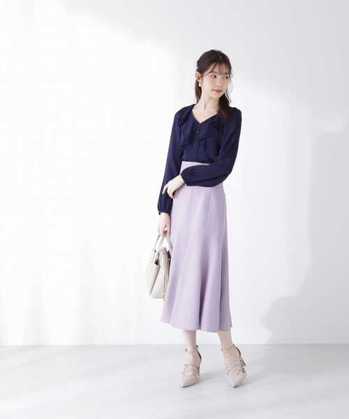 PROPORTION BODY DRESSING(プロポーションボディドレッシング)の「ラッフルタックブラウス / 1213110203(シャツ/ブラウス・レディース・ネイビー/イエロー/ホワイト系その他・SMALL/MEDIUM)」の14枚目の写真