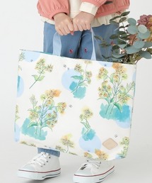 菜の花ビッグドットプリントレッスンバッグ