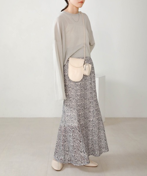 Bab(バブ)の「ポーチ付きポシェットバッグ(ショルダーバッグ・レディース・ブラック/アイボリー/ベージュ・ONESIZE)」の9枚目の写真