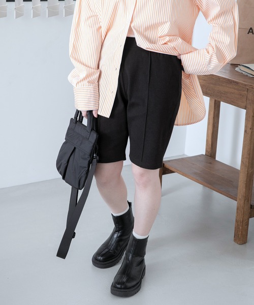BONLECILL（ボンルシール）の「ピンタックバイカーパンツ（その他パンツ・レディース・ブラック・FREE）」の2枚目の写真