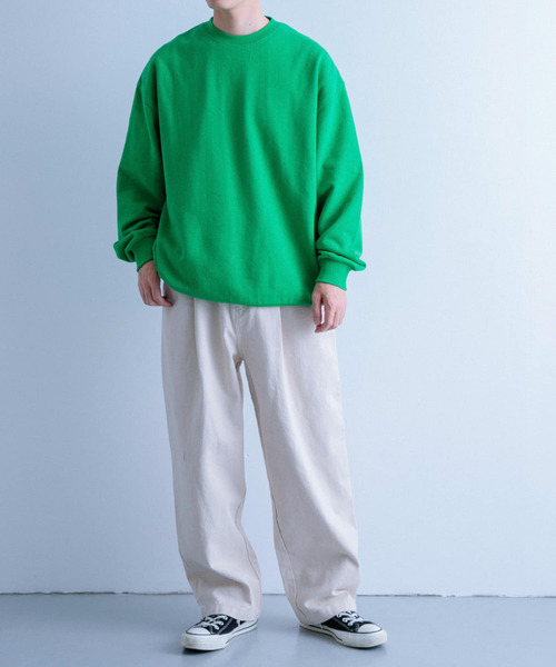 ITEMS URBANRESEARCH（アイテムズ アーバンリサーチ）の「デニム タックワイドパンツ（デニムパンツ・メンズ・ネイビー/アイボリー/ライトブルー・MEDIUM/LARGE）」の8枚目の写真