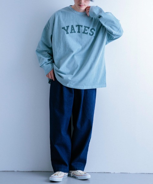 ITEMS URBANRESEARCH（アイテムズ アーバンリサーチ）の「デニム タックワイドパンツ（デニムパンツ・メンズ・ネイビー/アイボリー/ライトブルー・MEDIUM/LARGE）」の18枚目の写真