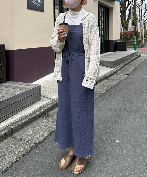 Alley by w closet(アリーバイダブルクローゼット)の「【Alley】透かし編みカーディガン(カーディガン/ボレロ・レディース・キナリ/イエロー・FREE)」の15枚目の写真