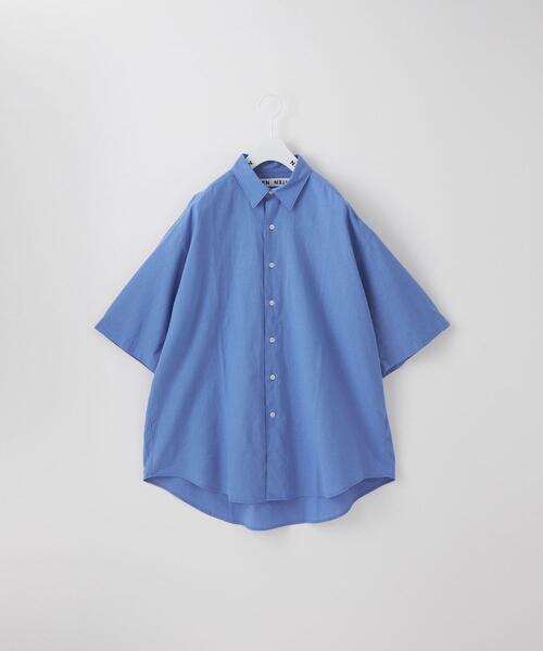 CITEN（シテン）の「＜CITEN＞コットンリネン ビッグ シャツ（シャツ/ブラウス・メンズ・ブラック/ライトブルー/オレンジ/ライム・L/M）」の14枚目の写真