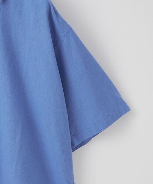 CITEN（シテン）の「＜CITEN＞コットンリネン ビッグ シャツ（シャツ/ブラウス・メンズ・ブラック/ライトブルー/オレンジ/ライム・L/M）」の17枚目の写真