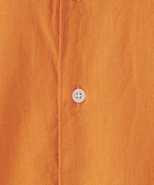 CITEN（シテン）の「＜CITEN＞コットンリネン ビッグ シャツ（シャツ/ブラウス・メンズ・ブラック/ライトブルー/オレンジ/ライム・L/M）」の21枚目の写真