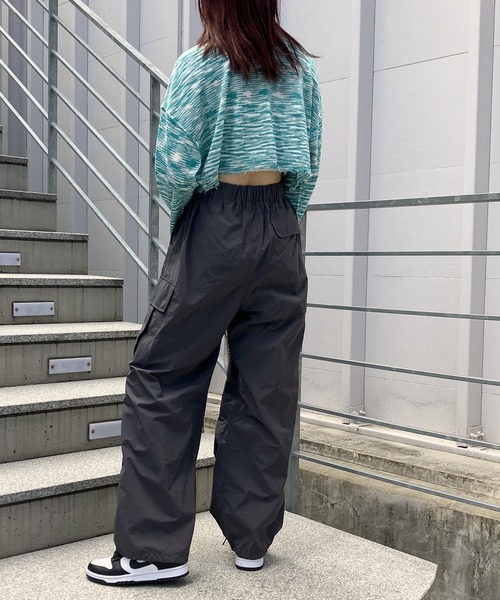 Snap club(スナップクラブ)の「【Snap club】2WAYメランジクロップドカーディガン(カーディガン/ボレロ・レディース・ブラック/レッド/グリーン・FREE)」の15枚目の写真