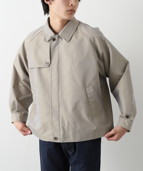 417 EDIFICE(フォーワンセブンエディフィス)の「ショートトレンチブルゾン(ブルゾン・メンズ・カーキ/ベージュ・MEDIUM/LARGE)」の1枚目の写真