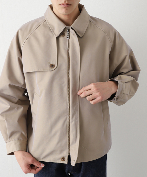 417 EDIFICE(フォーワンセブンエディフィス)の「ショートトレンチブルゾン(ブルゾン・メンズ・カーキ/ベージュ・MEDIUM/LARGE)」の15枚目の写真