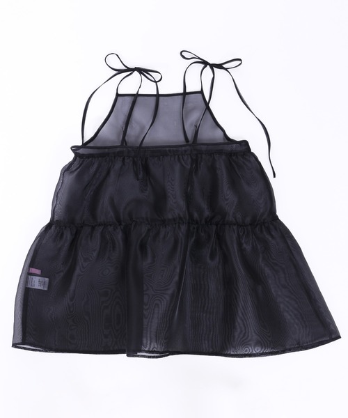 WC（ダブル シー）の「シャイニーシアーキャミワンピース（ワンピース・レディース・ホワイト/ブラック・FREE）」の6枚目の写真