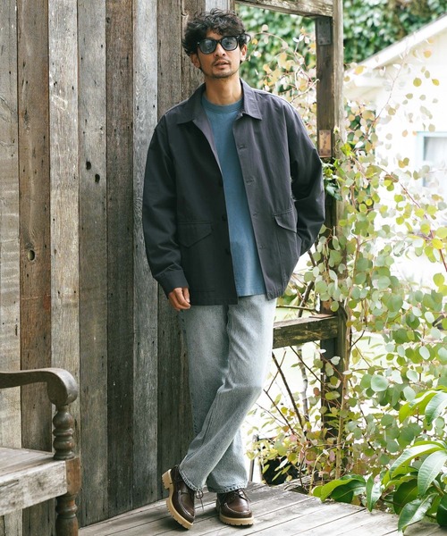 BAYFLOW（ベイフロー）の「ミリタリーシャツジャケット（ミリタリージャケット・メンズ・チャコール/オフホワイト/カーキ/ピンク・MEDIUM/LARGE）」の14枚目の写真