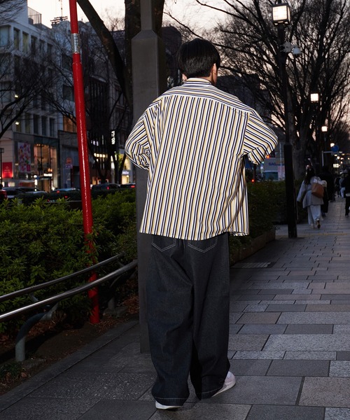 kutir(クティール)の「ビックシルエットカラーストライプシャツ(シャツ/ブラウス・メンズ・ブルー系その他/レッド系その他/イエロー系その他・MEDIUM/LARGE)」の22枚目の写真