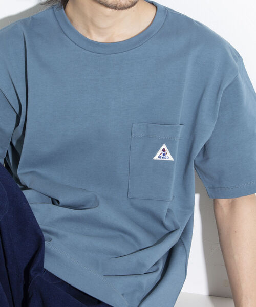 GEVACO(ゲバコ)の「【GEVACO/ゲバコ】ヘビーウエイトTシャツ 無地/ボーダー ワンポイントロゴ ポケT(Tシャツ/カットソー・メンズ・オフホワイト/ブルー/ブラック系その他/レッド系その他/ブルー系その他/ライトパープル/チャコールグレー/ベージュ・S/M/L)」の18枚目の写真
