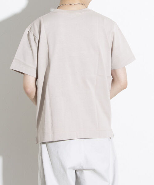 GEVACO(ゲバコ)の「【GEVACO/ゲバコ】ヘビーウエイトTシャツ 無地/ボーダー ワンポイントロゴ ポケT(Tシャツ/カットソー・メンズ・オフホワイト/ブルー/ブラック系その他/レッド系その他/ブルー系その他/ライトパープル/チャコールグレー/ベージュ・S/M/L)」の22枚目の写真