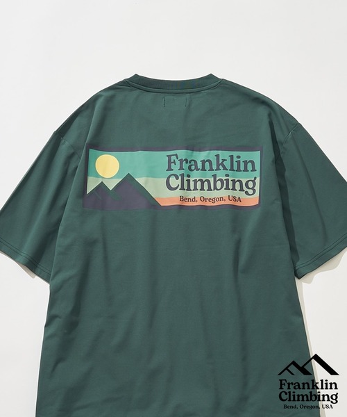 Franklin Climbing（フランクリンクライミング）の「【Franklin Climbing】【水陸両用】バックロゴフレキシブルテックショートスリーブTee（ラッシュガード・メンズ・ホワイト/バイオレット/グリーン/イエロー/サックスブルー/ベージュ/ブラック・S/M/L/XL/XS）」の4枚目の写真