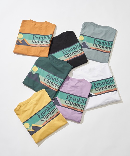 Franklin Climbing（フランクリンクライミング）の「【Franklin Climbing】【水陸両用】バックロゴフレキシブルテックショートスリーブTee（ラッシュガード・メンズ・ホワイト/バイオレット/グリーン/イエロー/サックスブルー/ベージュ/ブラック・S/M/L/XL/XS）」の13枚目の写真