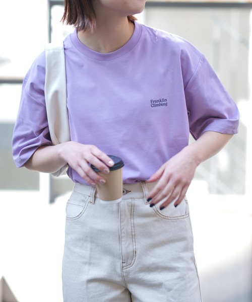 Franklin Climbing（フランクリンクライミング）の「【Franklin Climbing】【水陸両用】バックロゴフレキシブルテックショートスリーブTee（ラッシュガード・メンズ・ホワイト/バイオレット/グリーン/イエロー/サックスブルー/ベージュ/ブラック・S/M/L/XL/XS）」の12枚目の写真