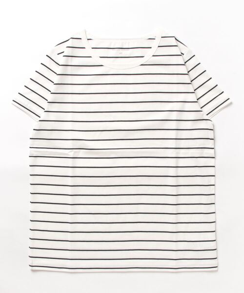 オーガニック綿天竺ボーダーTシャツ（Tシャツ/カットソー