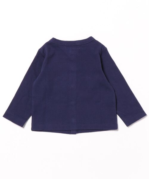 Love&Peace&Money（ラブアンドピースアンドマネー）の「テレコカーディガン（カーディガン/ボレロ・キッズ・キナリ/レッド/ネイビー・80ｃｍ/110cm/100cm/90cm/120cm/130cm）」の4枚目の写真