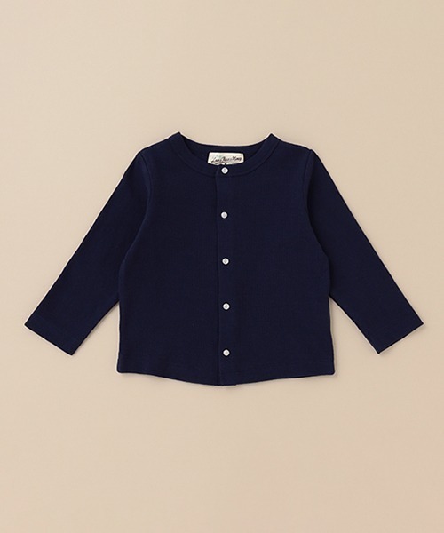 Love&Peace&Money（ラブアンドピースアンドマネー）の「テレコカーディガン（カーディガン/ボレロ・キッズ・キナリ/レッド/ネイビー・80ｃｍ/110cm/100cm/90cm/120cm/130cm）」の2枚目の写真