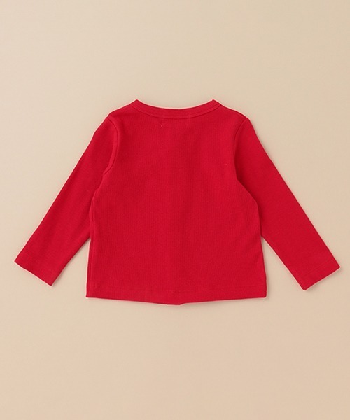 Love&Peace&Money（ラブアンドピースアンドマネー）の「テレコカーディガン（カーディガン/ボレロ・キッズ・キナリ/レッド/ネイビー・80ｃｍ/110cm/100cm/90cm/120cm/130cm）」の5枚目の写真